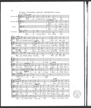 Happy streams, whose trembling fall Happy streams, whose trembling fall