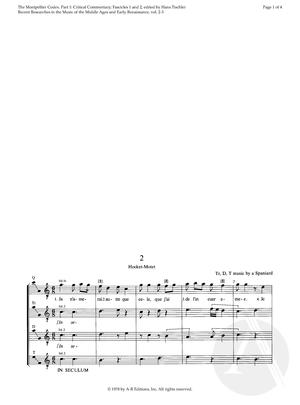 2. Hocket-Motet 2. Hocket-Motet
