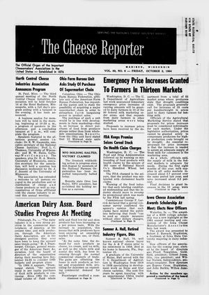 Cheese Reporter, Vol. 88, No. 6, Friday, October 2, 1964 Cheese Reporter, Vol. 88, No. 6, Friday, October 2, 1964