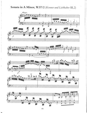 Sonata in A Minor, Wq.57/2 (H246), A Minor Sonata in A Minor, Wq.57/2 (H246), A Minor