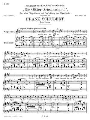 Fragment aus Fr. v. Schiller's Gedicht: Fragment aus Fr. v. Schiller's Gedicht: