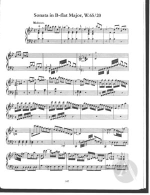 Sonata in B-flat Major, Wq. 65/20-21, B Flat Major Sonata in B-flat Major, Wq. 65/20-21, B Flat Major