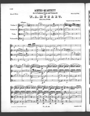 Achtes Quartett, K. 168 Achtes Quartett, K. 168