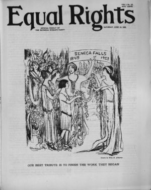 Equal Rights, Vol. 01, no. 18, June 16, 1923 Equal Rights, Vol. 01, no. 18, June 16, 1923