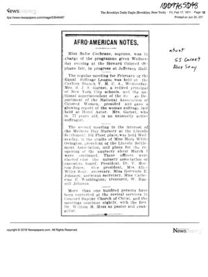 Afro-American Notes Afro-American Notes