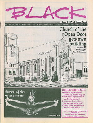 BLACKlines, Vol. 1 no. 9, October 1996 BLACKlines, Vol. 1 no. 9, October 1996