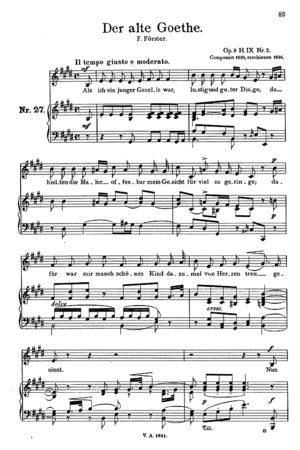 Der alte Goethe Der alte Goethe