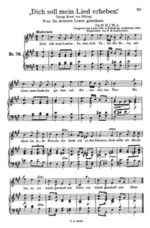 Dich soll mein Lied erheben Dich soll mein Lied erheben