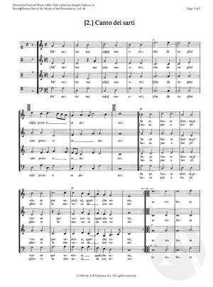 (2.) Canto dei sarti (2.) Canto dei sarti