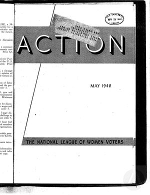 Action, vol. 2 no. 3, May 1946 Action, vol. 2 no. 3, May 1946