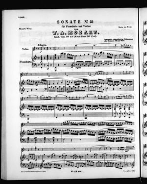 Sonate No. 32 für Pianoforte und Violine Sonate No. 32 für Pianoforte und Violine
