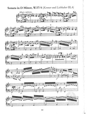 Sonata in D Minor, Wq.57/4 (H208), D Minor Sonata in D Minor, Wq.57/4 (H208), D Minor