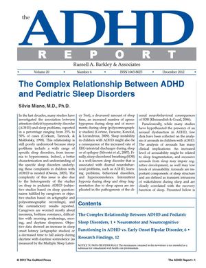 ADHD Report, Volume 20, Number 06, December 2012 ADHD Report, Volume 20, Number 06, December 2012