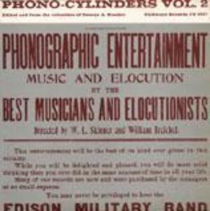 Phono-Cylinders, Vol. 2: Edited and from the Collection of George A. Blacker Phono-Cylinders, Vol. 2: Edited and from the Collection of George A. Blacker