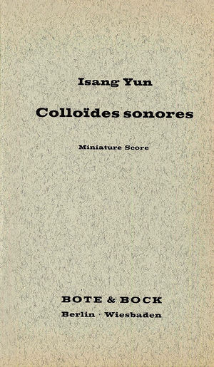 Colloïdes Sonores Colloïdes Sonores