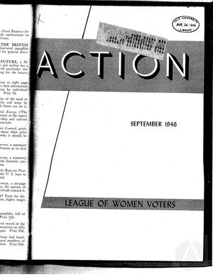 Action, vol. 2 no. 5, September 1946 Action, vol. 2 no. 5, September 1946