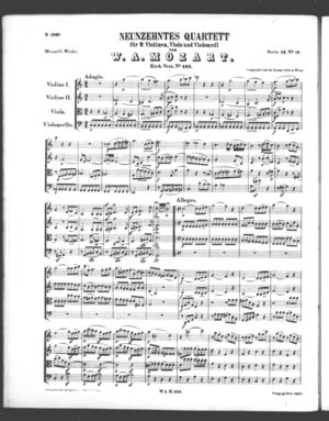 Neunzehntes Quartett Neunzehntes Quartett