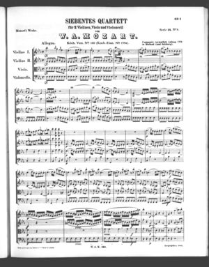 Siebentes Quartett Siebentes Quartett