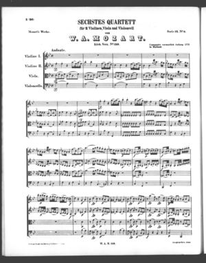Sechstes Quartett Sechstes Quartett