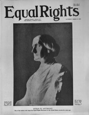 Equal Rights, Vol. 01, no. 05, March 17, 1923 Equal Rights, Vol. 01, no. 05, March 17, 1923