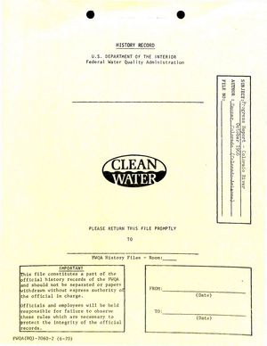 History Record U S Department Of The Interior Federal