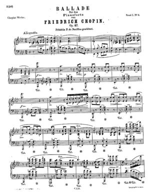 Ballade No. 4, Op. 52, F Minor Ballade No. 4, Op. 52, F Minor