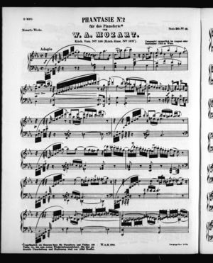 Phantasie No. 2 für das Pianoforte Phantasie No. 2 für das Pianoforte