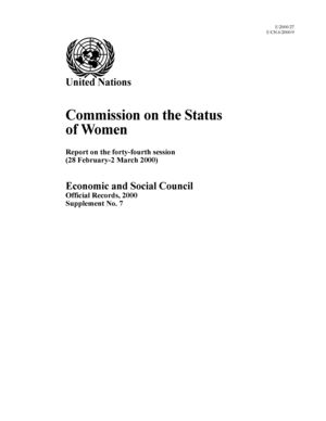 Report on the 44th Session, New York, 28 February-2 March 2000 Report on the 44th Session, New York, 28 February-2 March 2000