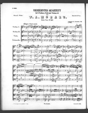 Vierzehntes Quartett Vierzehntes Quartett