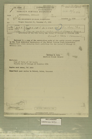 Activities of the MACs During the Period 17 through 23 November 1956 Activities of the MACs During the Period 17 through 23 November 1956