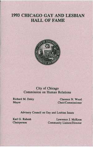 1993 Chicago Gay and Lesbian Hall of Fame 1993 Chicago Gay and Lesbian Hall of Fame
