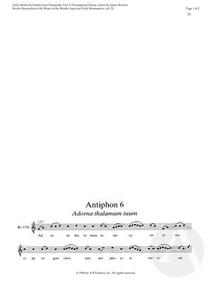 Antiphon 6: Adorna thalamum tuum Antiphon 6: Adorna thalamum tuum