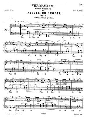 Mazurka no. 14 Mazurka no. 14
