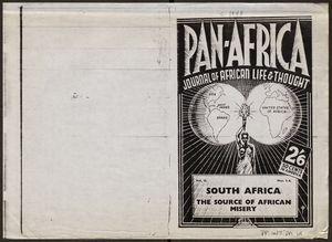 Pan-Africa: Journal of African Life and Thought, Vol. II, No. 3-4 Pan-Africa: Journal of African Life and Thought, Vol. II, No. 3-4