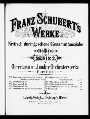 Ouverture zum Lustspiele mit gesang Ouverture zum Lustspiele mit gesang