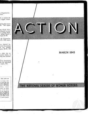 Action, vol. 1 no. 3, March 1945 Action, vol. 1 no. 3, March 1945
