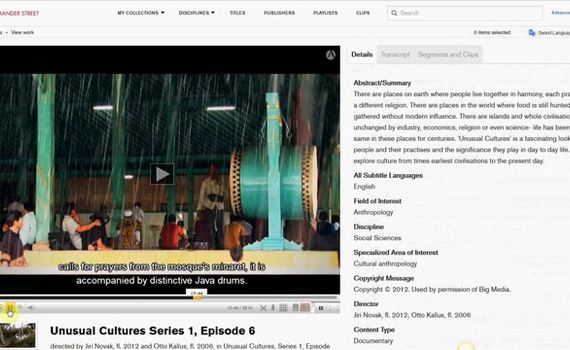 Using The Video Player Alexander Street A Proquest Company
